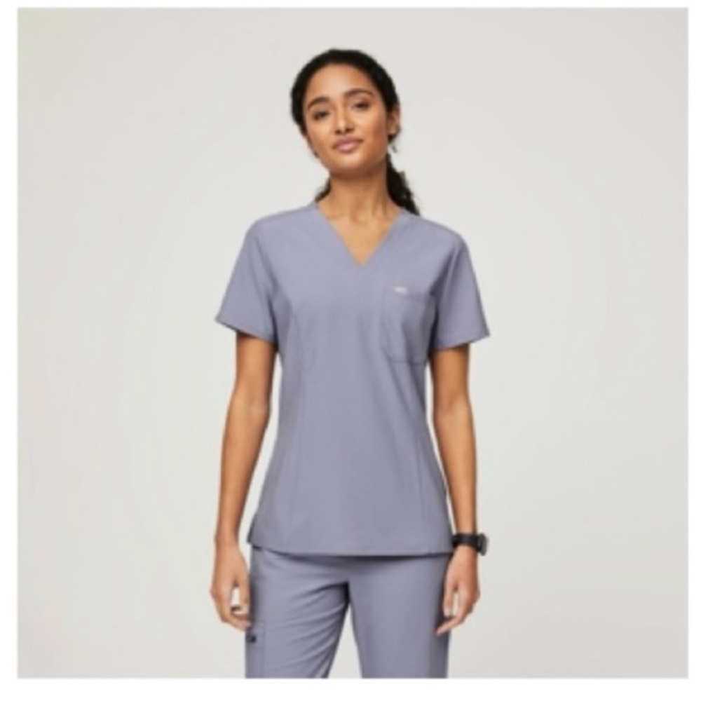 Figs Set Casma Three-Pocket Top M Zamora high waisted joggers Vapor Blue Space S